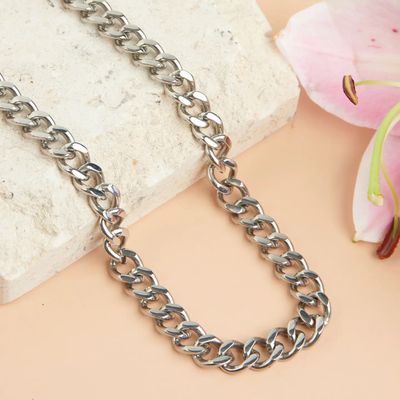 Stainless Steel 16&quot; Chunky Chain Necklace