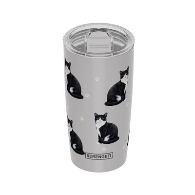 Black &amp; White Cat Ultimate Tumbler