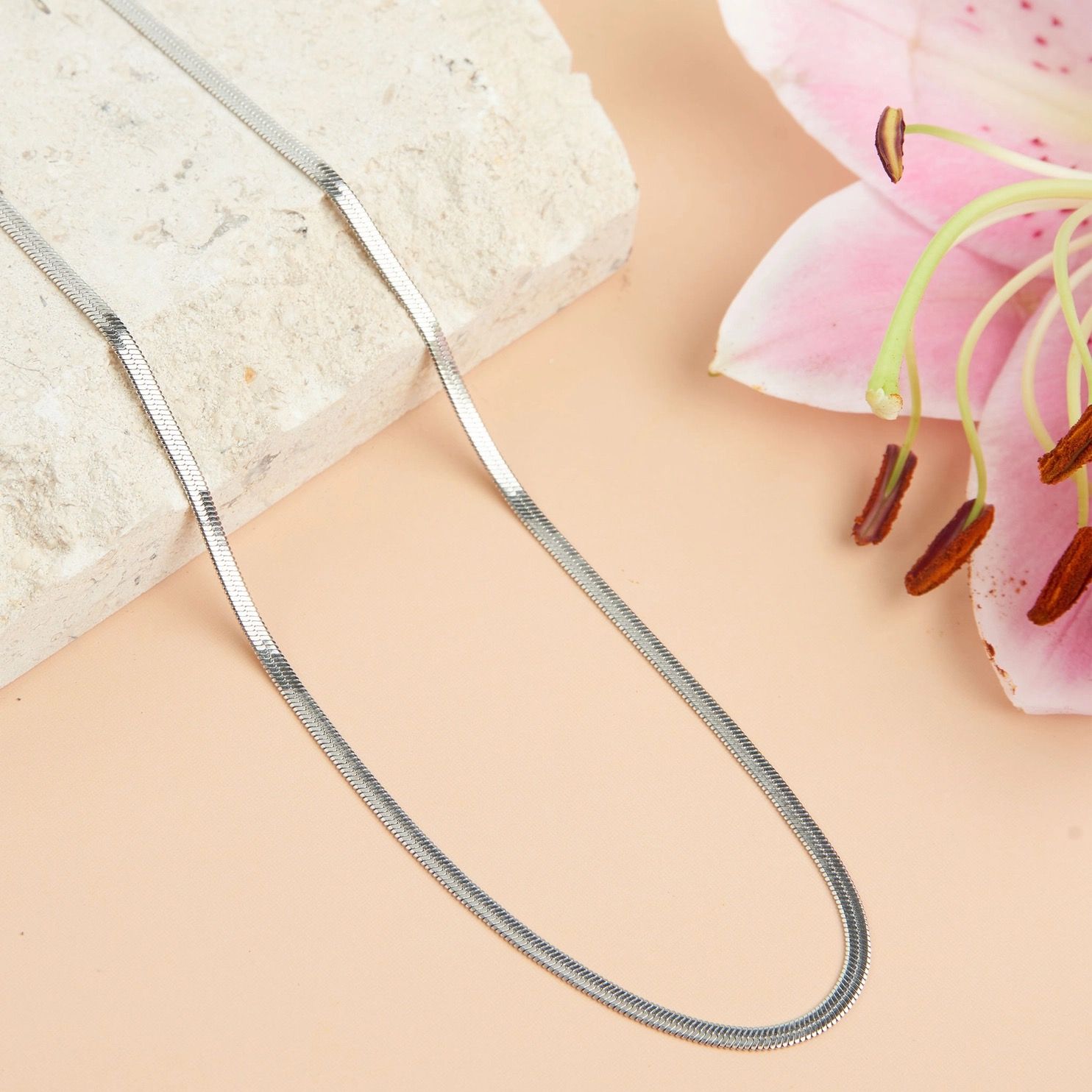 Stainless Steel Snake Chain Necklace