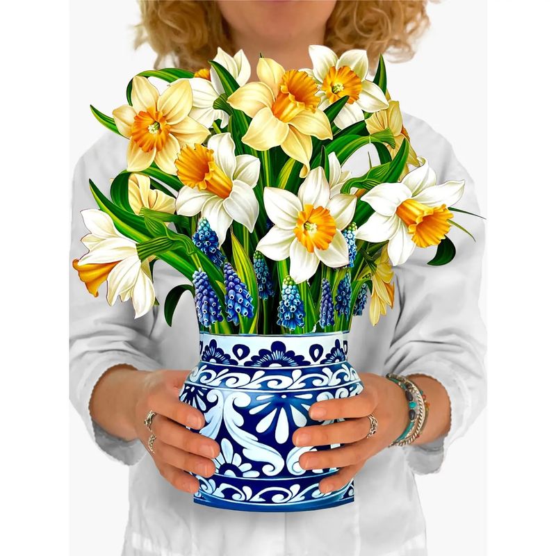 English Daffodils Pop Up Card