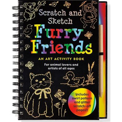 Furry Friends Scratch &amp; Sketch Book