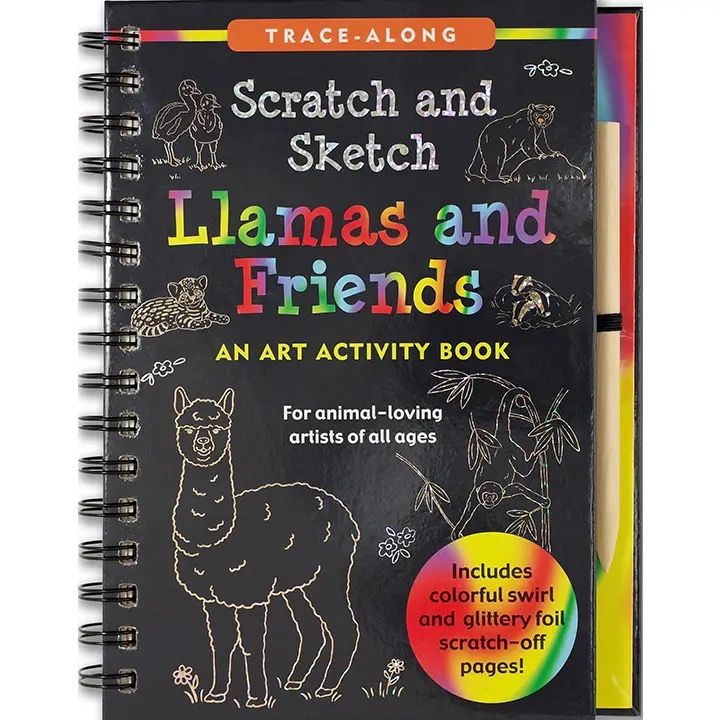 Llamas &amp; Friends Scratch &amp; Sketch Book