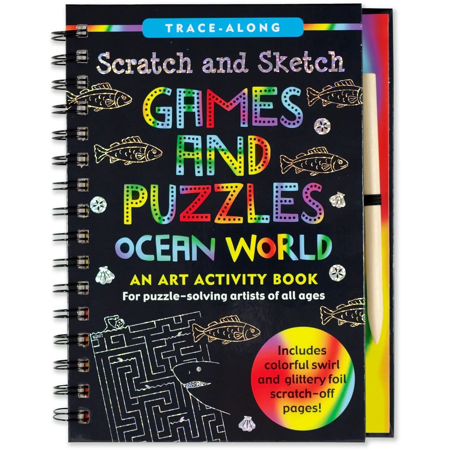 Games &amp; Puzzles Scratch and Sketch Book