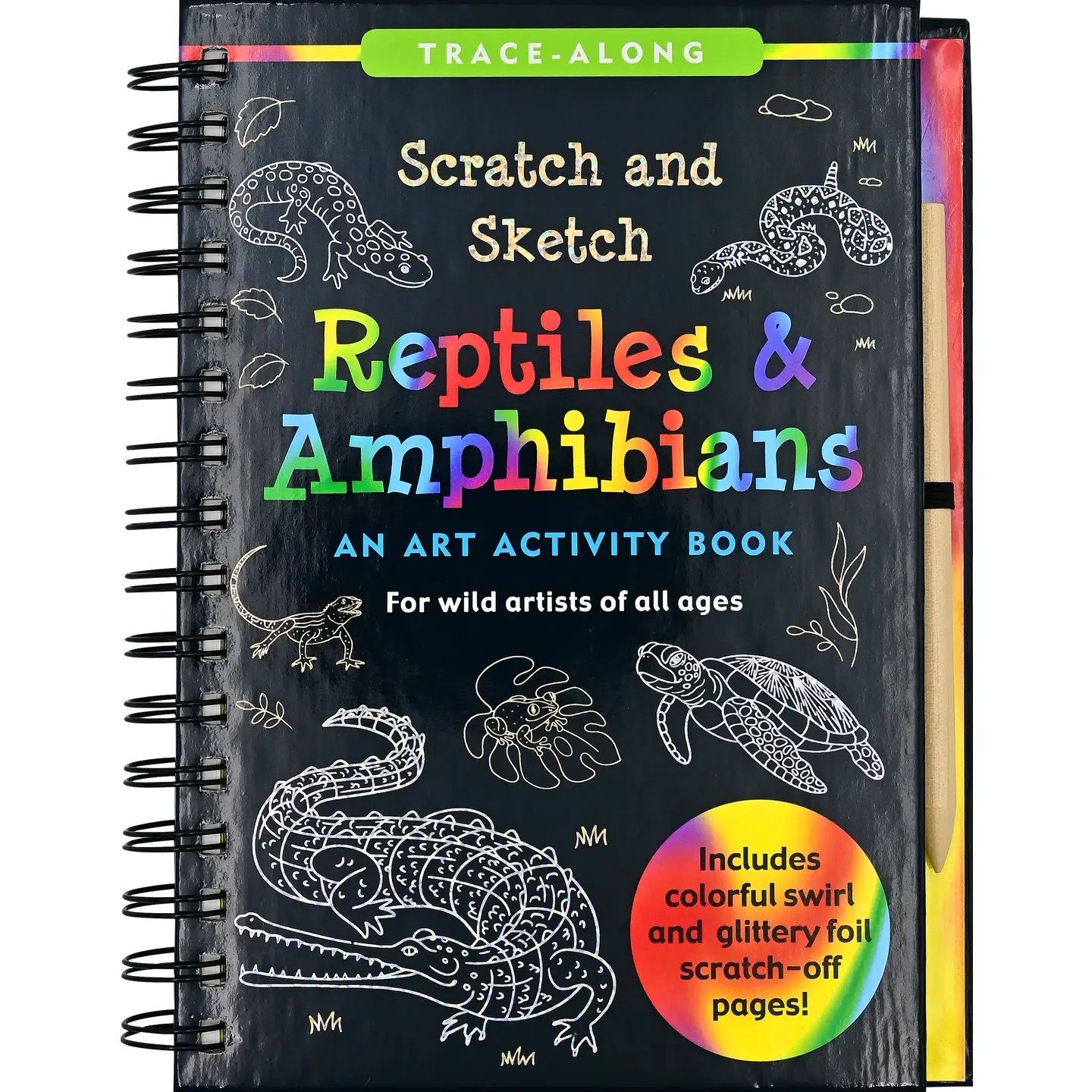 Reptiles &amp; Amphibians Scratch and Sketch Book