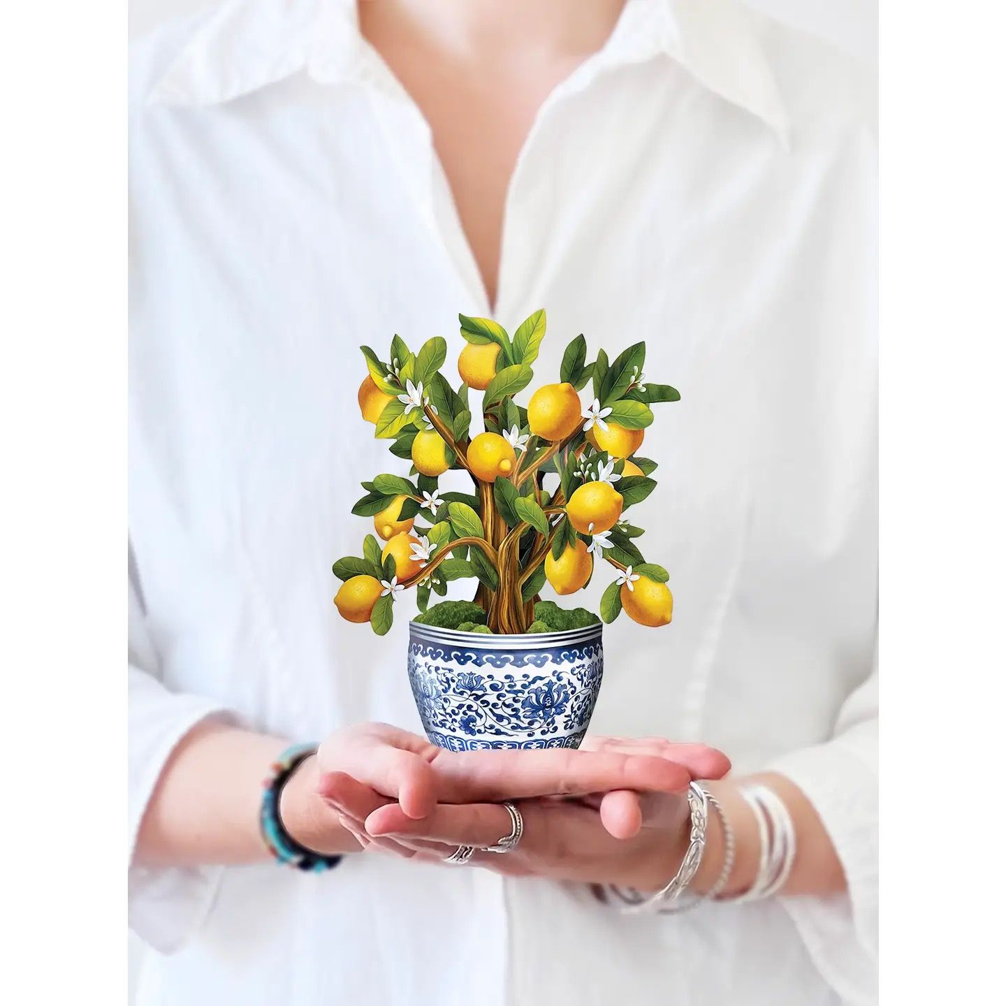 Mini Lemon Blossom Tree Pop Up Card