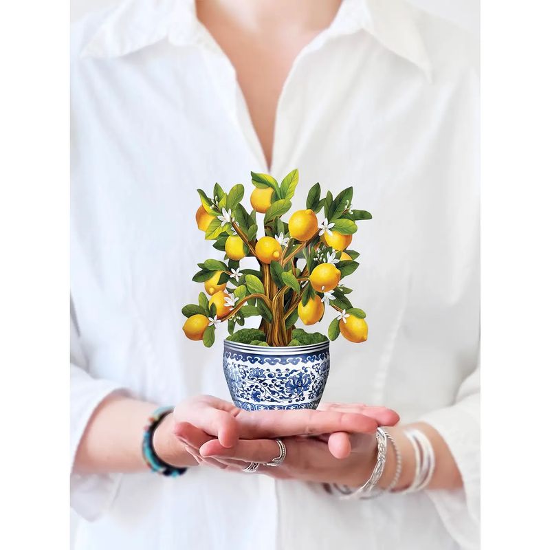 Mini Lemon Blossom Tree Pop Up Card