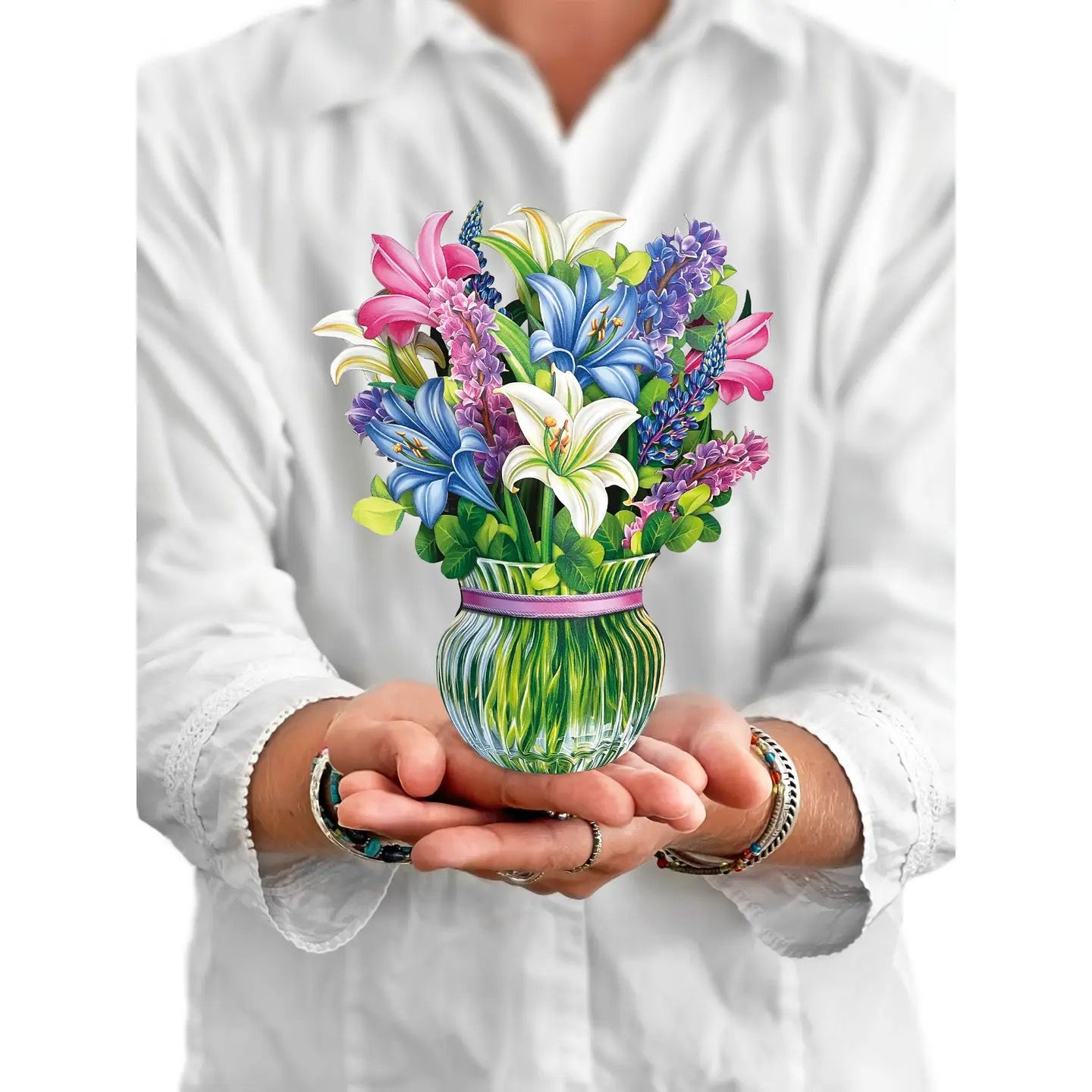 Mini Lilies &amp; Lupines Pop Up Card