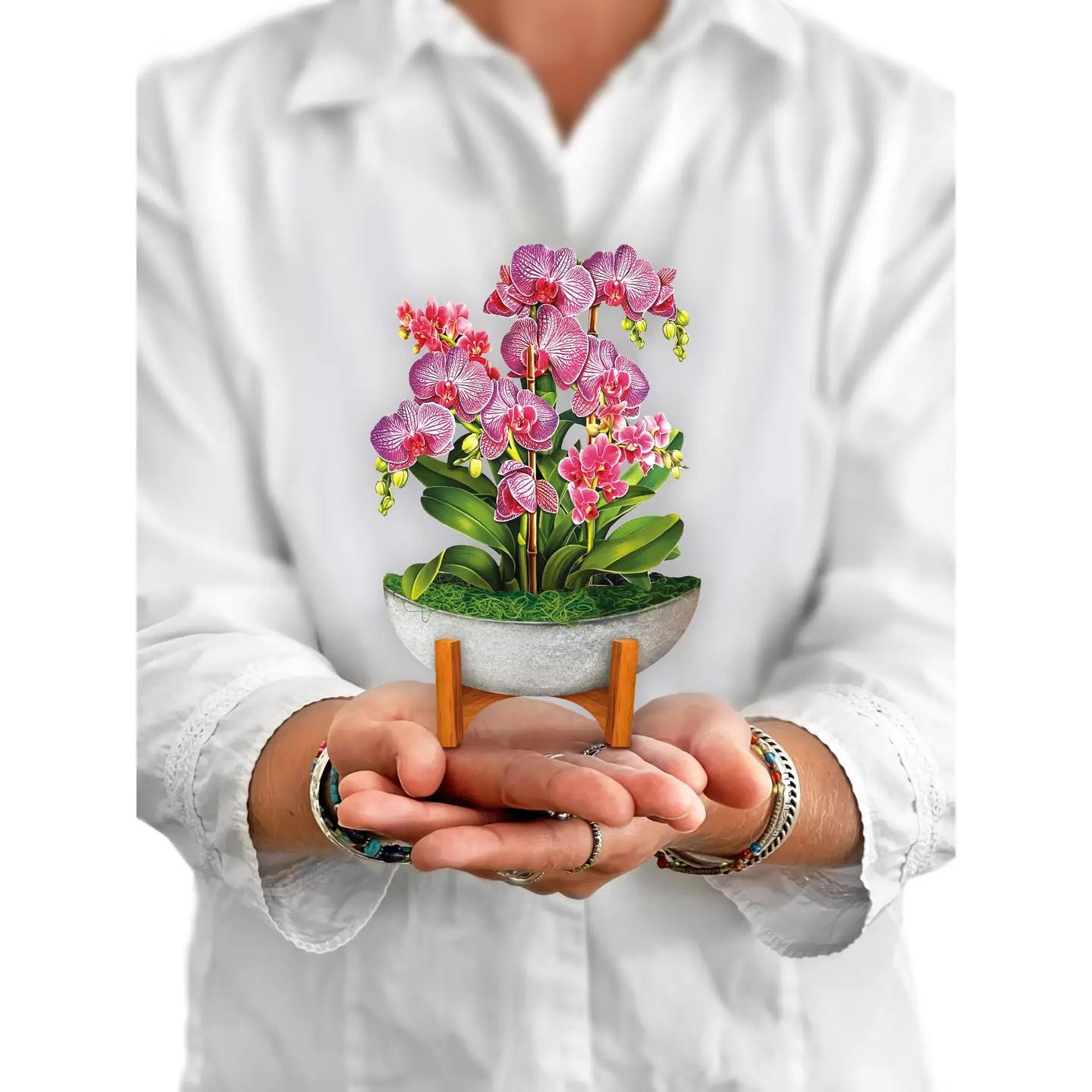 Mini Orchid Oasis Pop Up Card