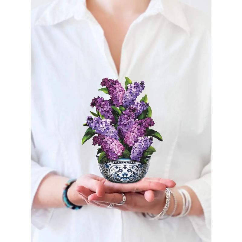 Mini Garden Lilacs Pop Up Card