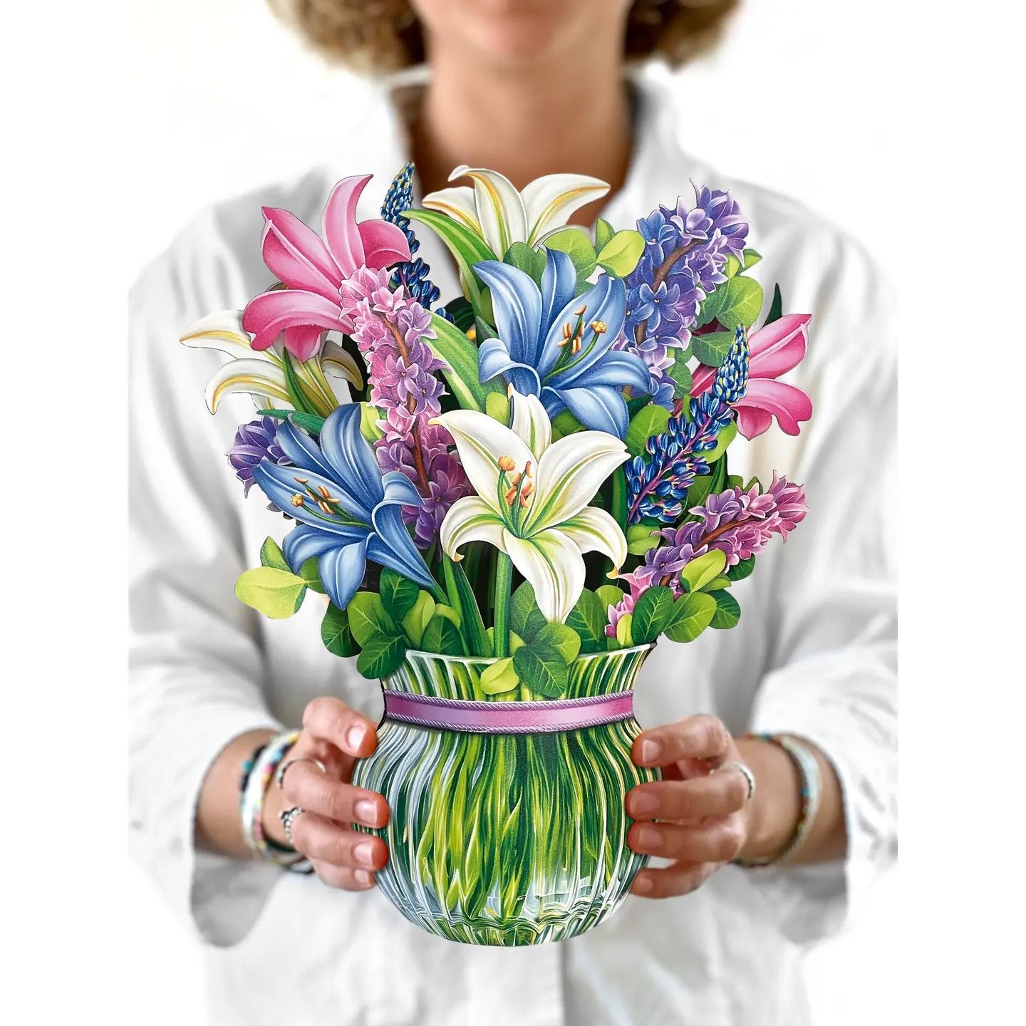 Lillies &amp; Lupines Pop Up Card