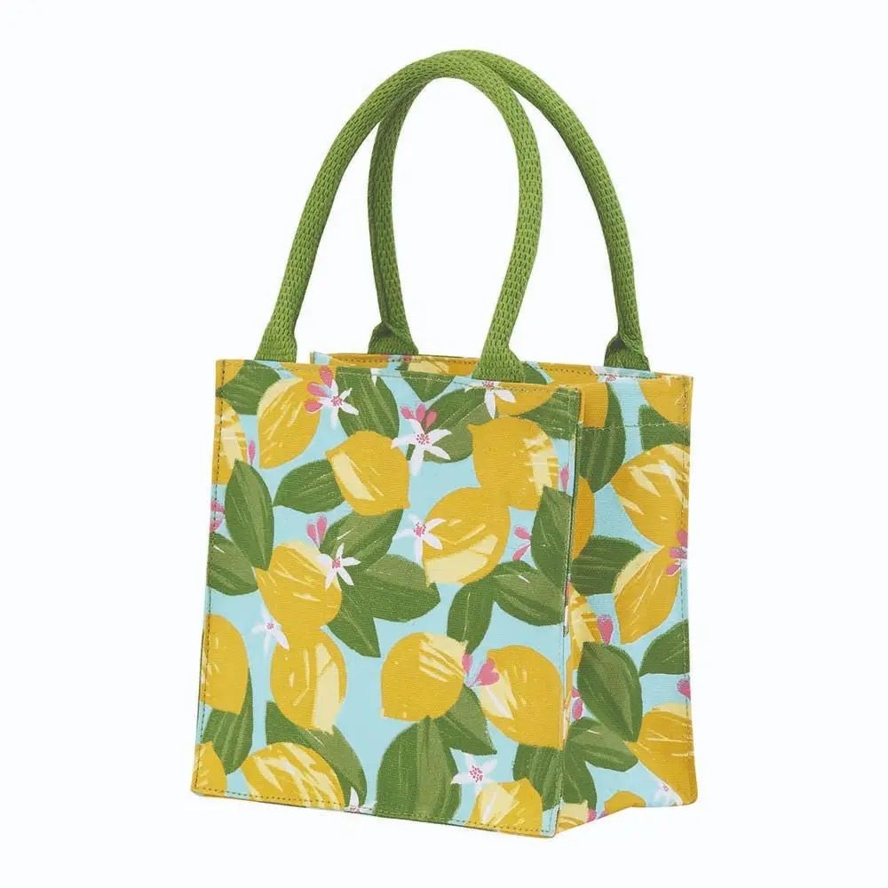 Lemon Blossoms Reusable Gift Bag Tote