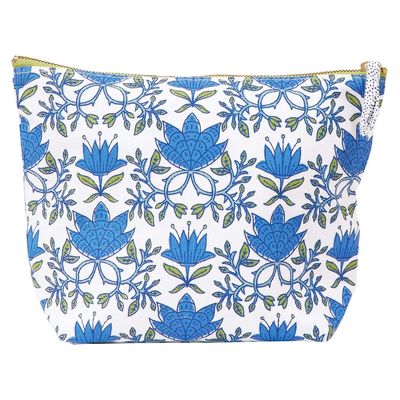 Large Tilly Blue Green Pouch