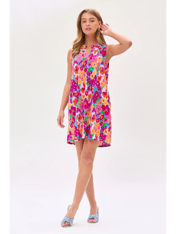 Floral Flattering A-Line Dress
