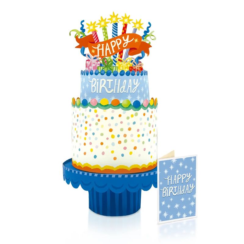 Confetti Birthday Cake Pop Up Card