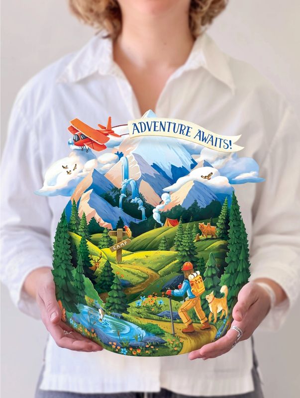 Adventure Awaits Pop Up Card