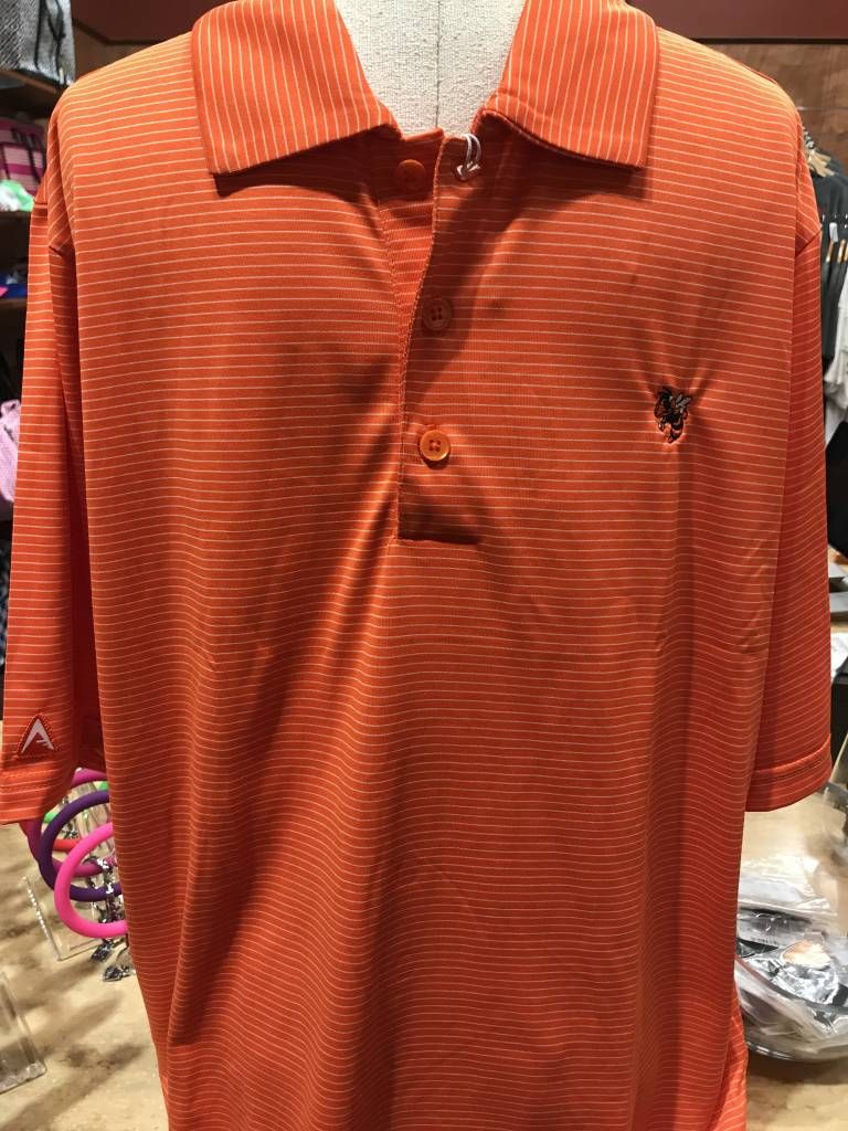 Orange Polo w/Jacket