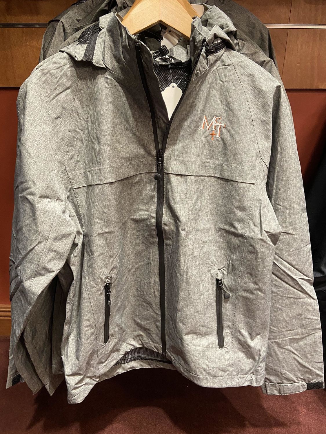 Gray Port Authority Rain Jacket