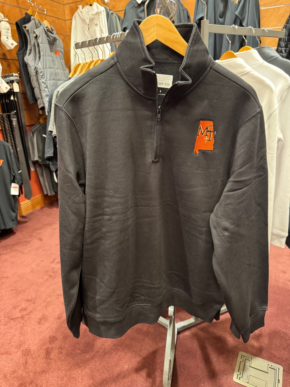 Black Sport-Tek 1/4 Zip State Logo