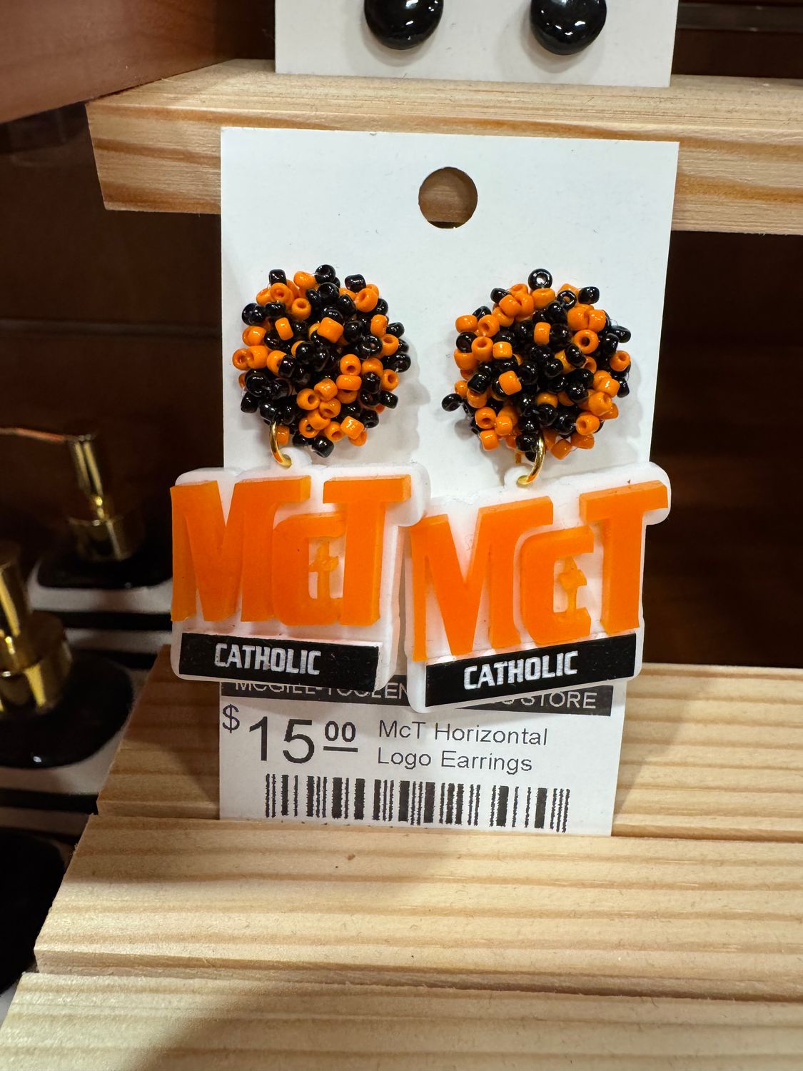 Mct Vertical Logo Earrings