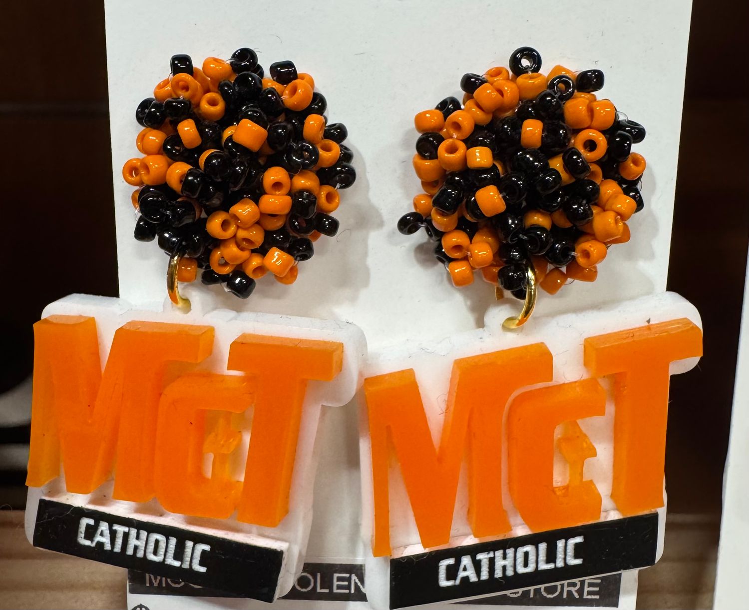 McT Horizontal Logo Earrings