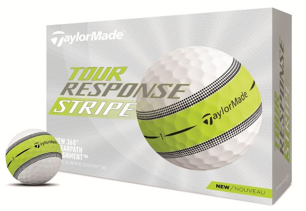 TAYLORMADE TOUR RESPONSE STRIPE GOLF BALLS (DOZEN)