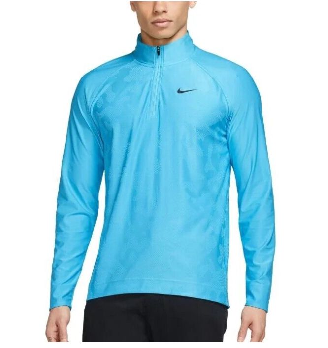 NIKE 1/4 ZIP TIFFANY BLUE - MEDIUM