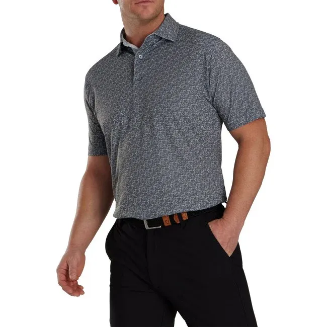 FOOTJOY GOLF COURSE PIQ GRAVEL POLO - MEDIUM - 30246