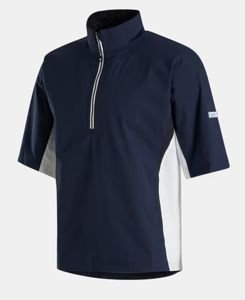 FOOTJOY HYDROLITE SS RAIN SHIRT NVY/WHT/BLK - SMALL - 23729