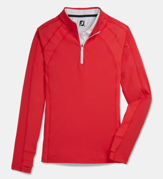FOOTJOY 1/4 ZIP RIB BLOCK MIDLAYER -SMALL