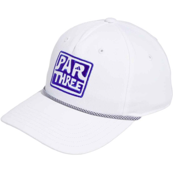 Adidas Junior Par Three Rope Hat White/Blue