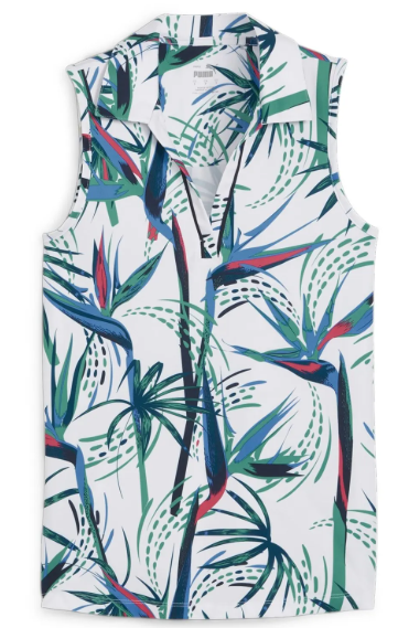 PUMA LADIES MATTR PARADISE POLO - SMALL