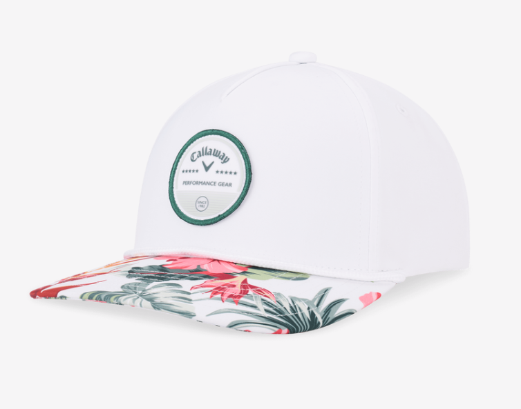 CALLAWAY BOGEY FREE ADJUSTABLE HAT WHITE/TROPICAL