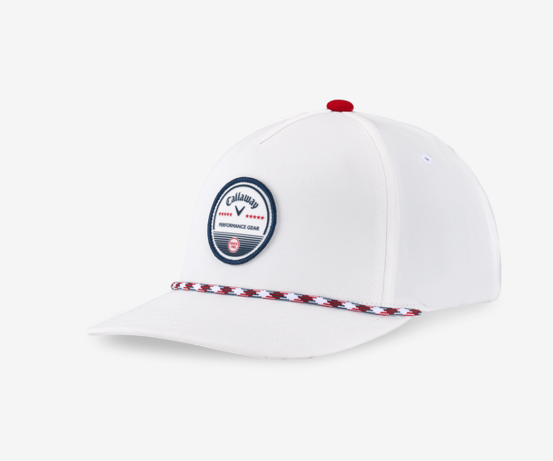 CALLAWAY BOGEY FREE ADJUSTABLE HAT WHITE/RED/NAVY