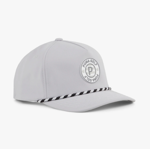 PUMA PARS &amp; STRIPES ROPE TECH CAP ASH GRAY