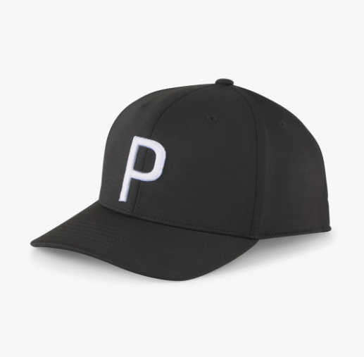 PUMA P CAP BLACK/WHITE
