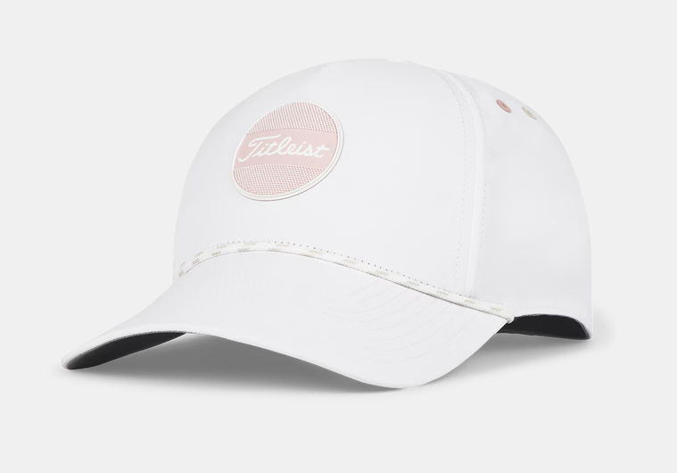 TITLEIST BOARDWALK ROPE HAT WOMENS WHITE/SOFT PINK
