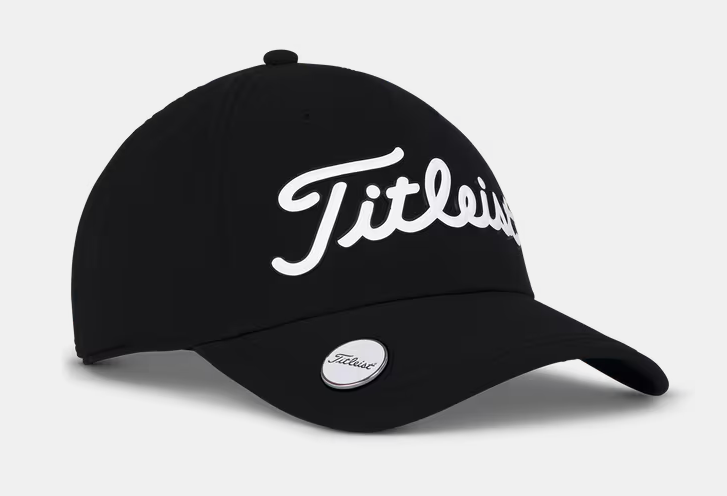 TITLEIST PLAYERS PERFORMACE BALL MARKER HAT BLACK/WHITE