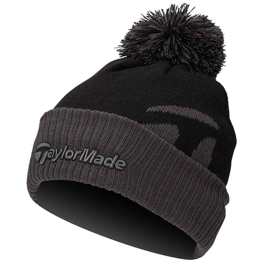 TM BOBBLE BEANIE BLACK/GREY