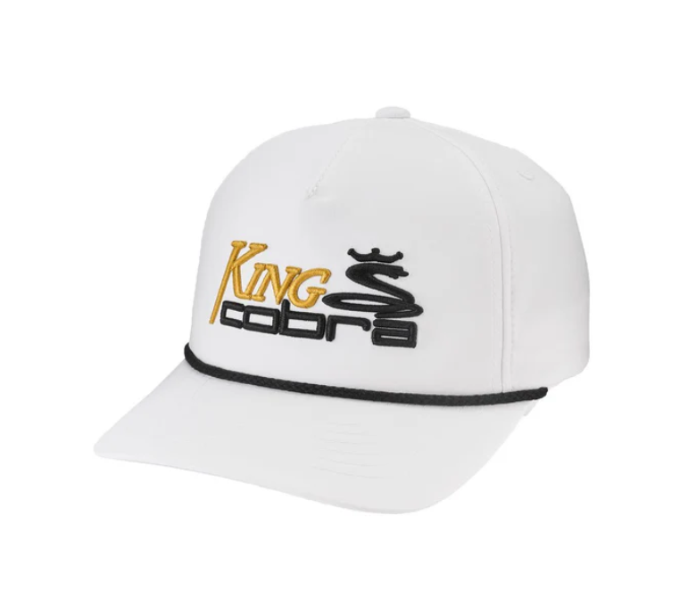 KING COBRA ROPE SNAPBACK WHITE