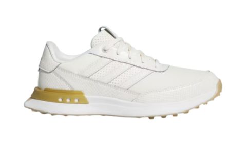 ADIDAS SHOE STYLE JI4038 S2G SL LEATHER OWHT/GLD/GUM SIZE 10