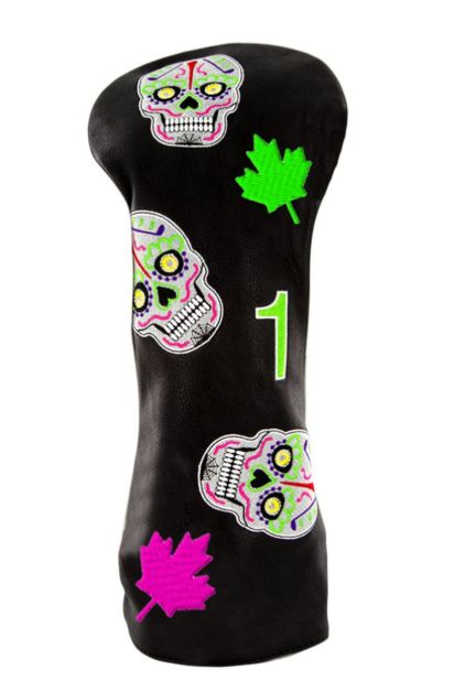 CMC DESIGN SUGAR SKULL MAPLE LEAF DRIVER COVER