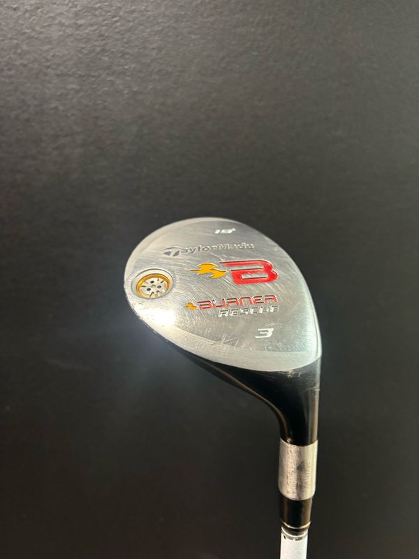 USED TAYLORMADE BURNER 3 RESCUE - STIFF - RH
