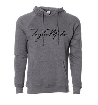 TAYLORMADE SCRIPT HOODIE GREY MEDIUM