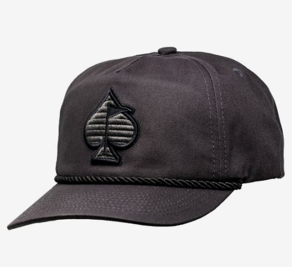 PINS &amp; ACES TRUCKER SPADE HAT BLACK