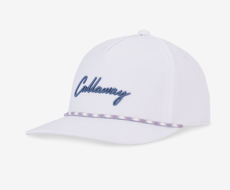 CALLAWAY BIRDIE PUTT ROPE HAT WHITE/SLATE BLUE
