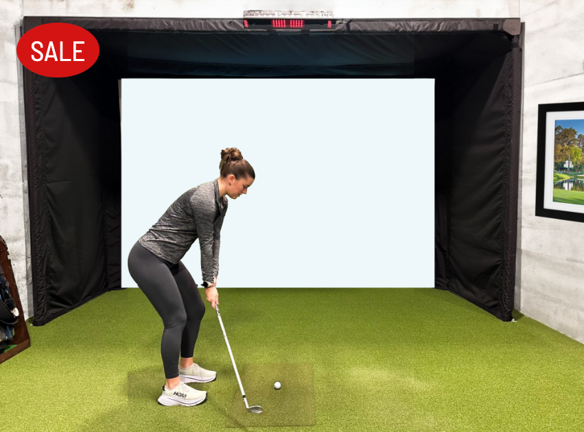 SPORTS SCREEN VANISH - 9 FOOT - POWERED RETRACTABLE SCREEN - GOLF HITTING ENCLOSURE WITH SCREEN