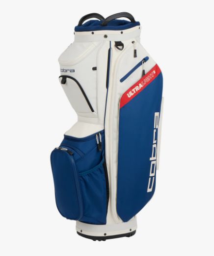 COBRA ULTRALIGHT2 CART BAG WHITE/BLUE/RED