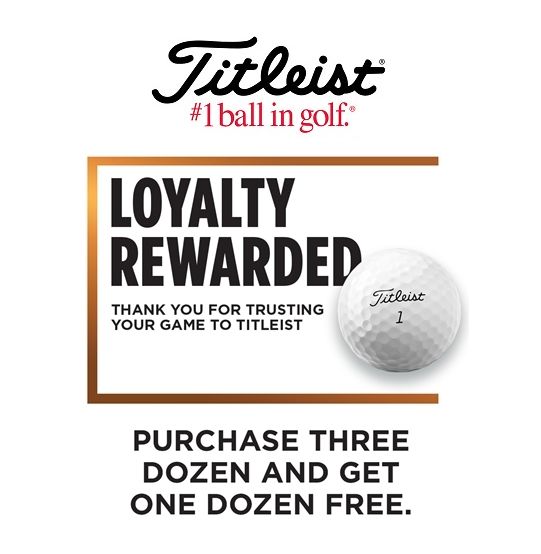 TITLEIST BUY 3 GET 1 FREE PROMO