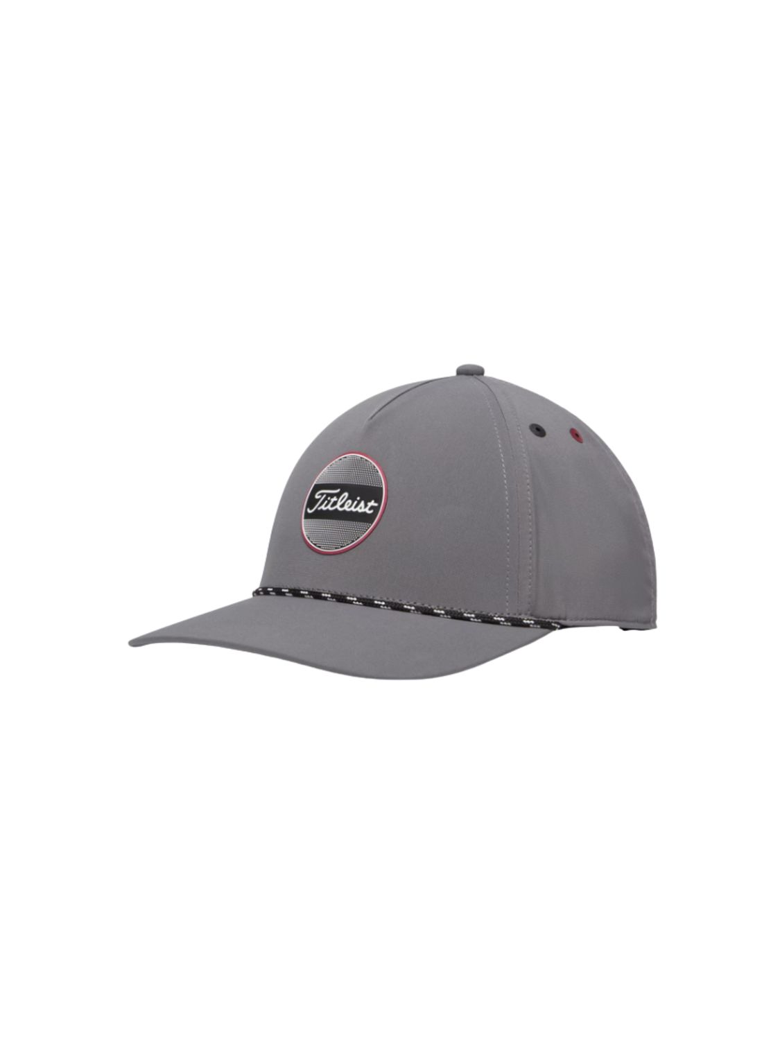 TITLEIST BOARDWALK ROPE HAT CHARCOAL/CRIMSON