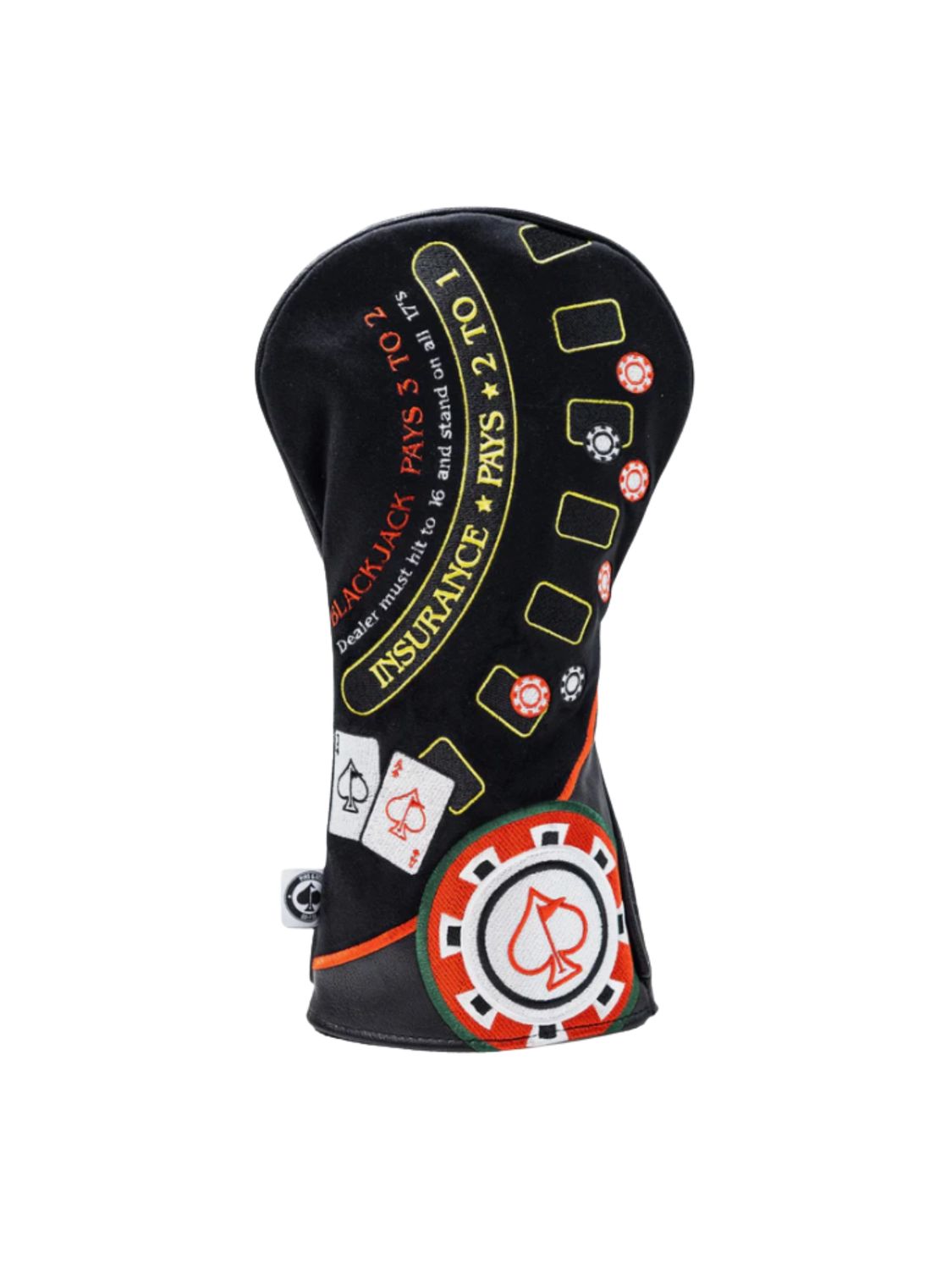 PINS &amp; ACES BLACKJACK DRIVER HEADCOVER